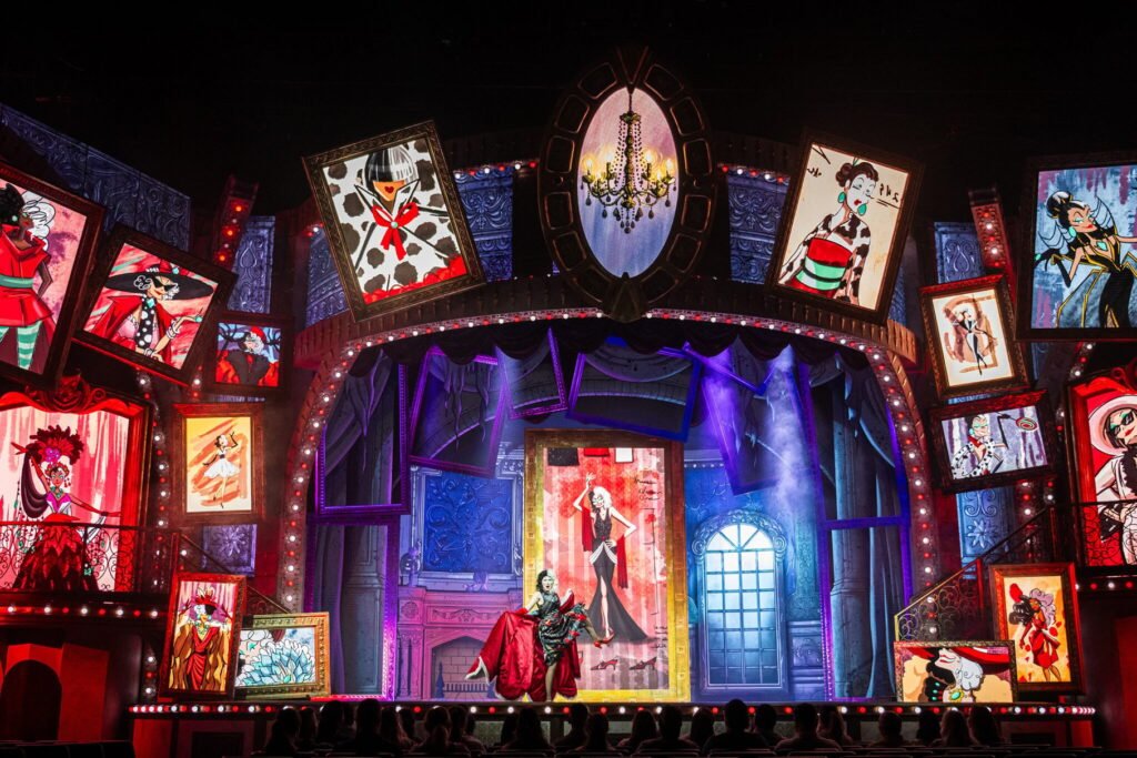 Second photo of Cruella De Ville at the Disney Villians: Unfairly Ever After set.
