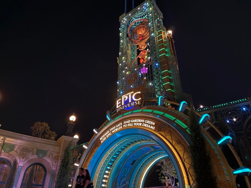 Photo of the Cronos Tower Entrance at Universal Epic Universe from RideRover